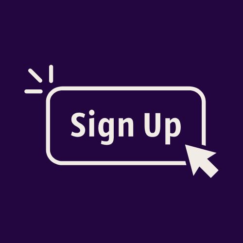 "Sign up" sign