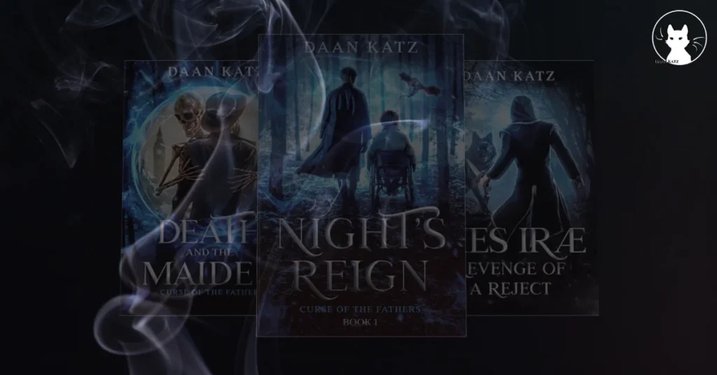 The current book covers fading behind dark smoke, hinting at an upcoming reveal of new book covers and a shift in direction.